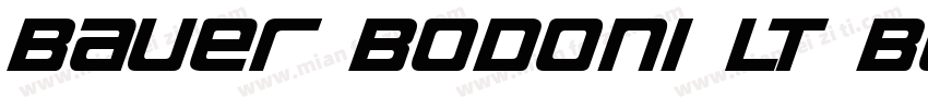 Bauer Bodoni LT Bold 2字体转换